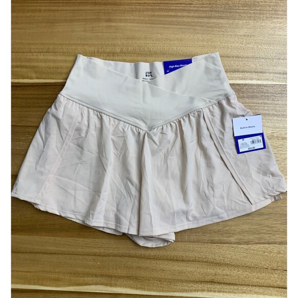 Joy Lab Womens Athletic High-Rise Built-In Shorts Almond Color Size Medium - Picture 2 of 12